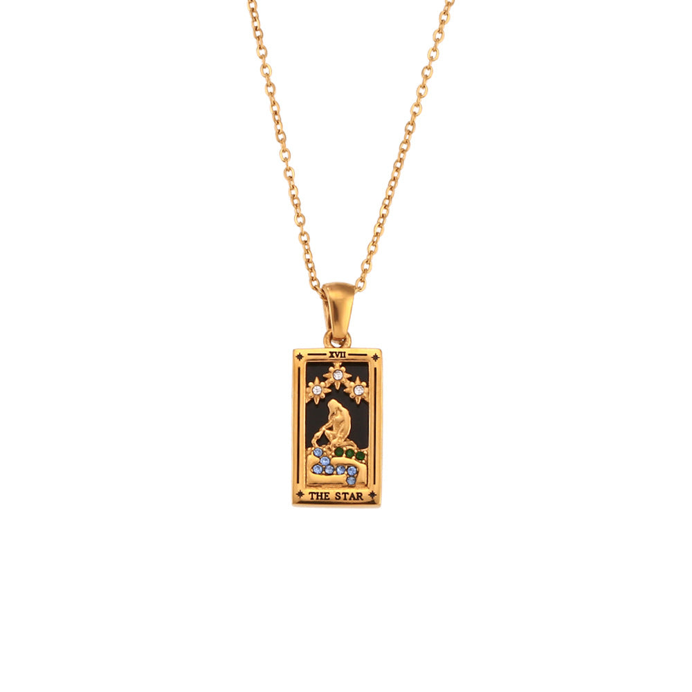 La Estrella - Collar Carta Tarot